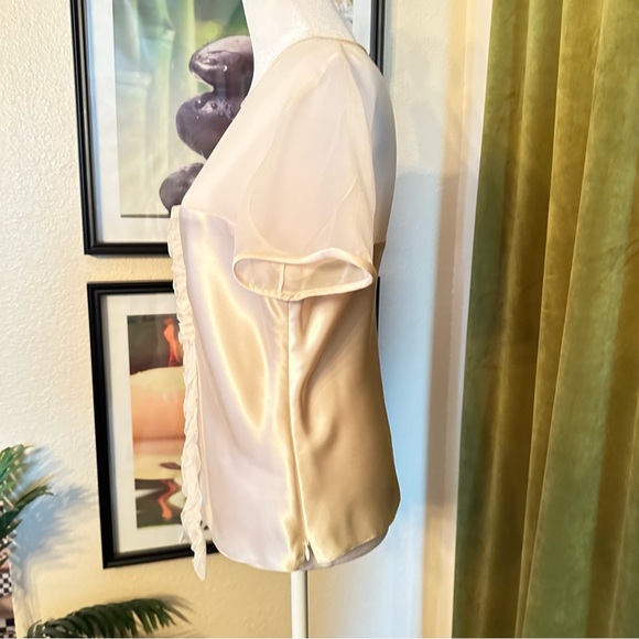 Geri Gerard Collection Silk Short Sleeve Blouse Too - Picture 5 of 9